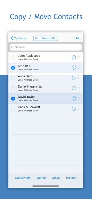 copy move iphone contacts